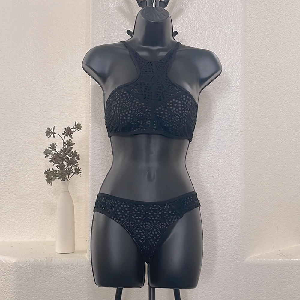 BLACK two piece bikini set